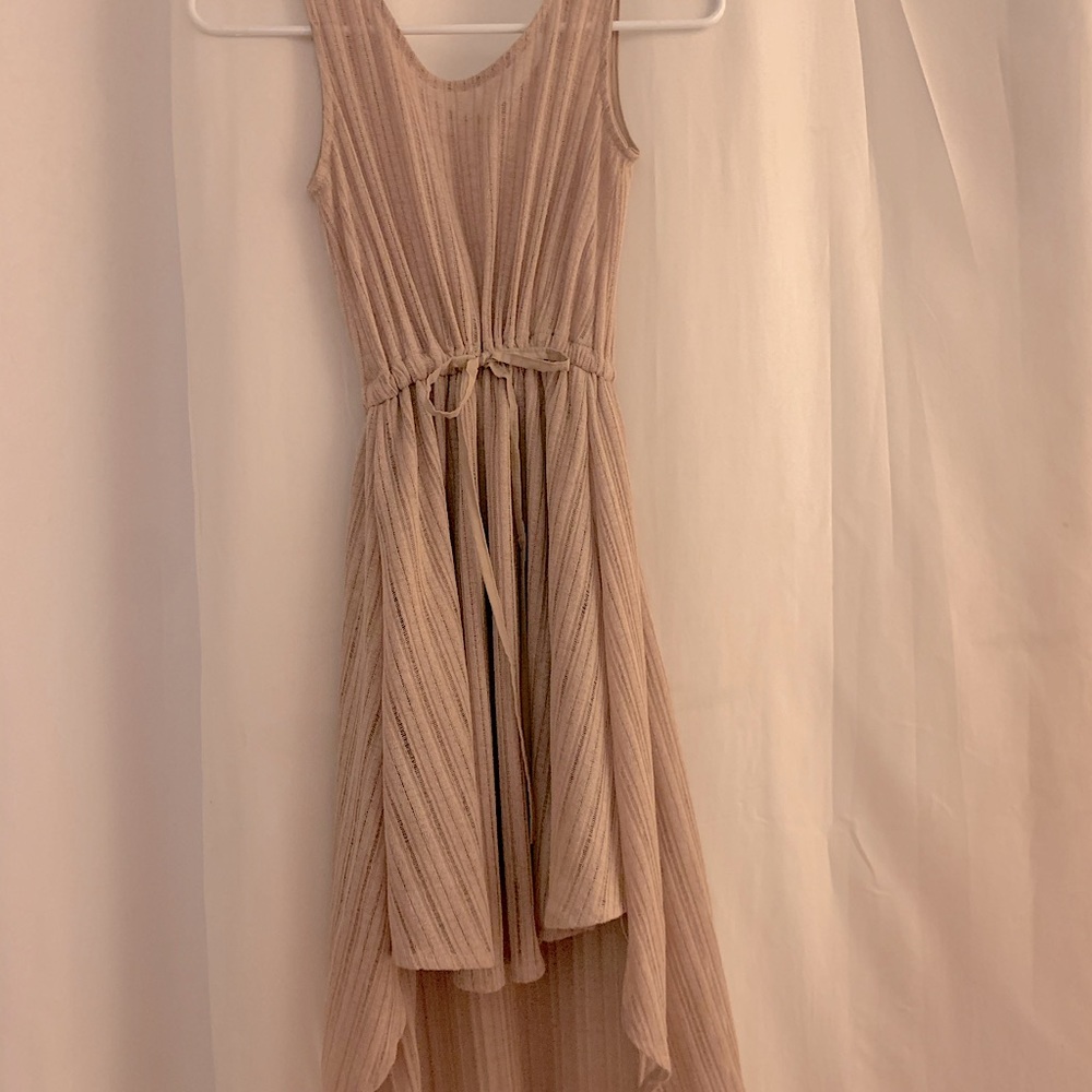 Beige Asymmetrical Dress